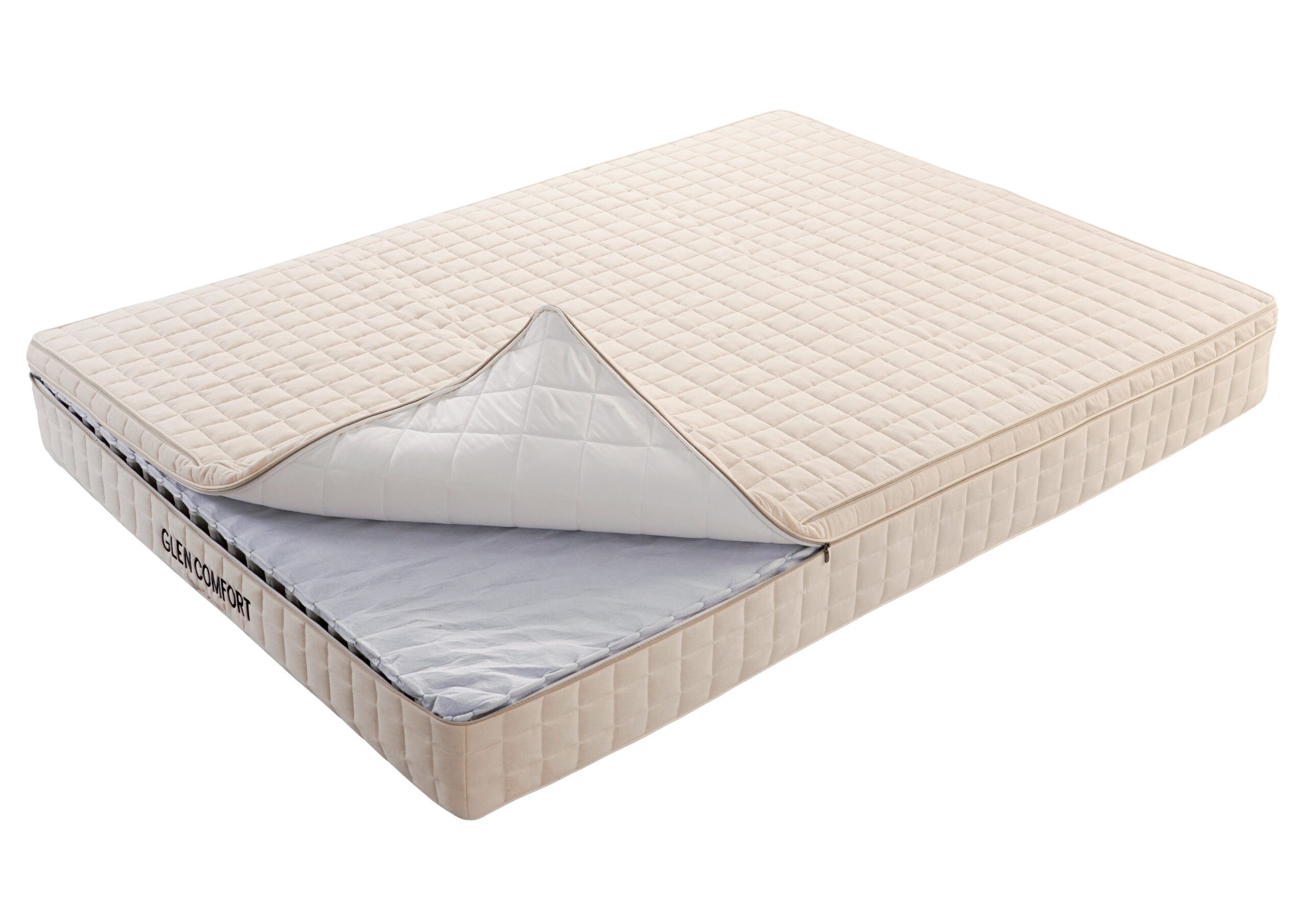 Beige fully removable Glen mattress, view 2